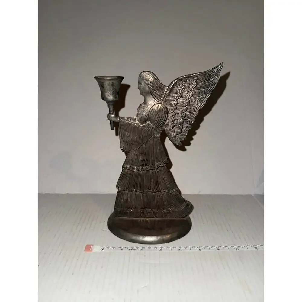 Vintage International Silver Co. Angel Taper Candle Holder 9
